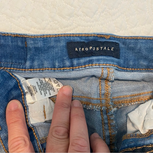 American Eagle Jean shorts size 0 - Picture 3 of 3